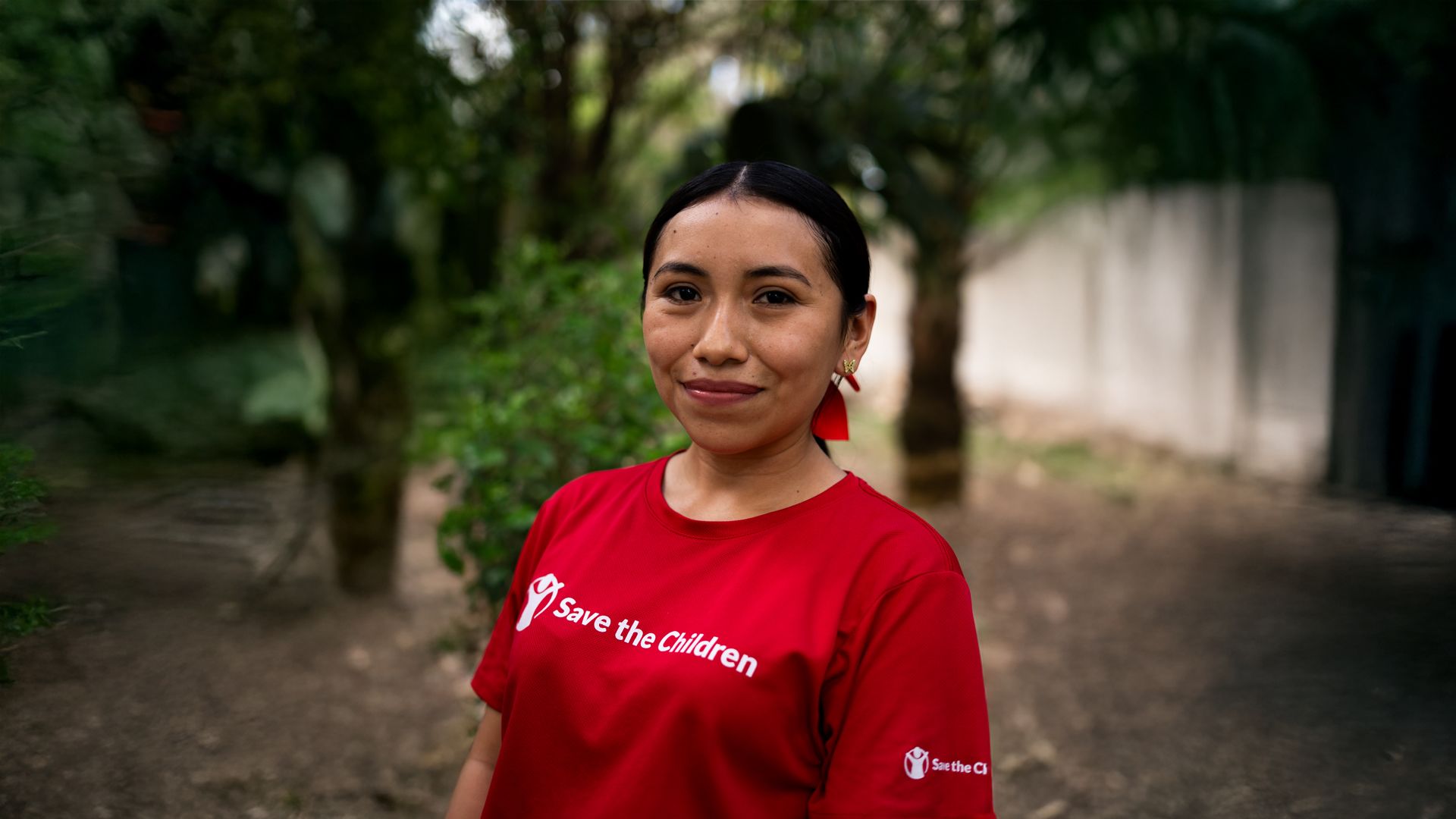 Portrait of Hilda, Save the Children Promoter of the Community Club in Yucatan