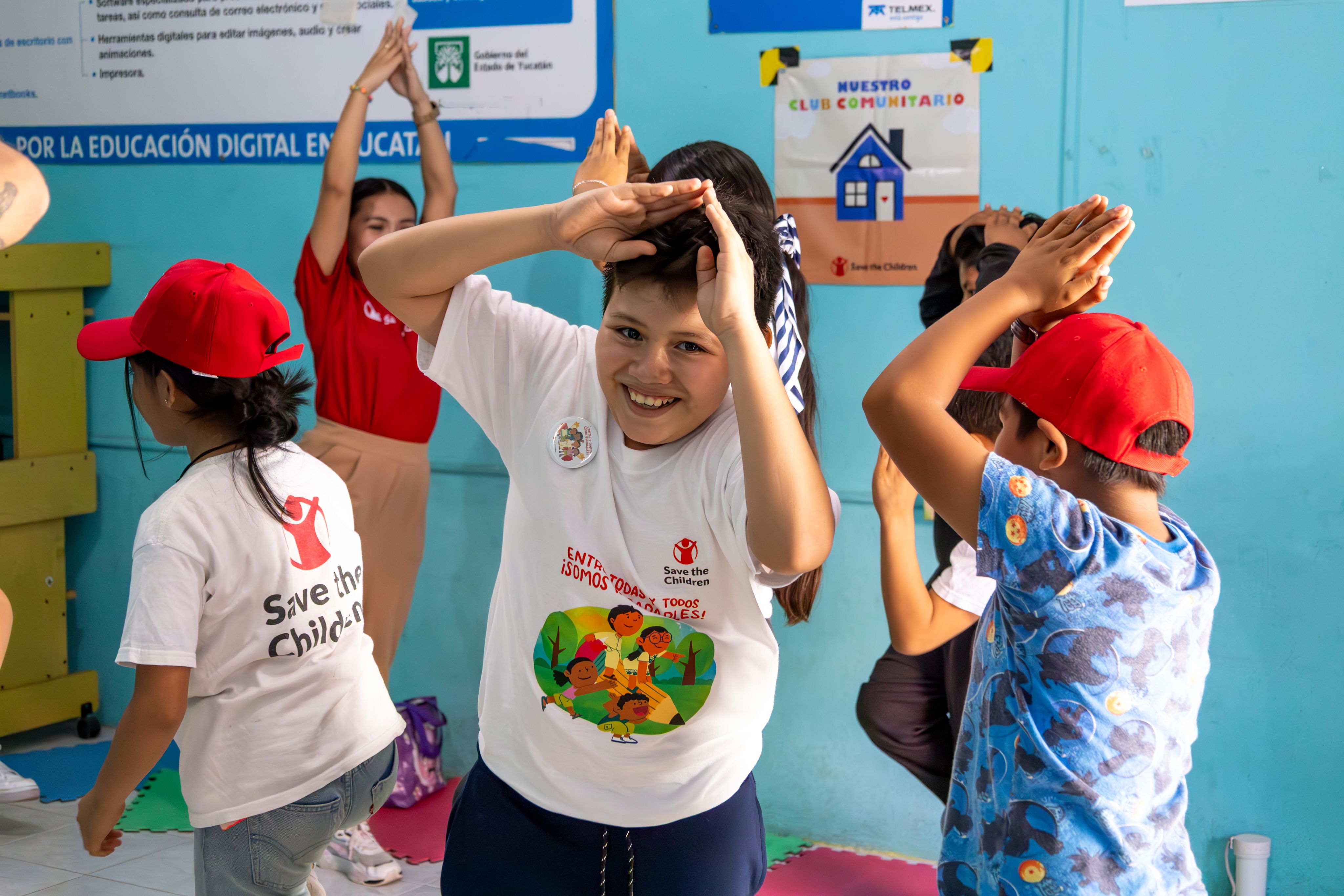 Roger enjoying the game of 'Musical Islands' in his community health club