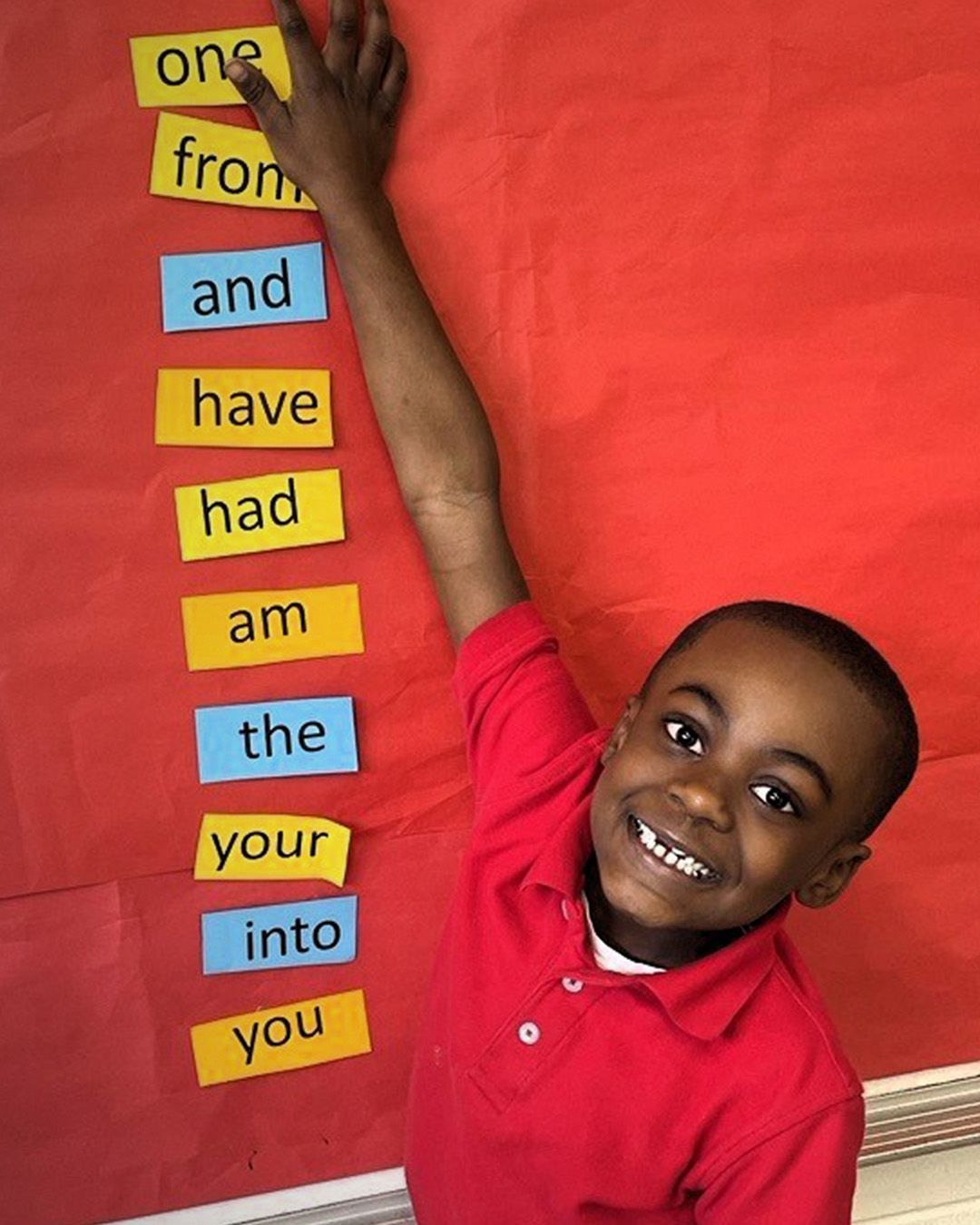Ahmad, 6, participates in Save the Children's in-school literacy programming in Mississippi.